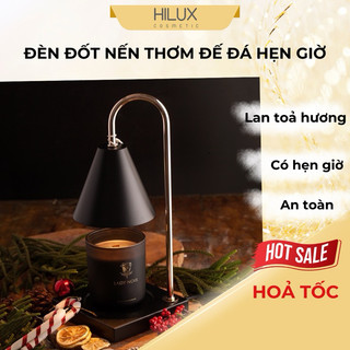 Đèn đốt nến nhiều nấc ánh sáng đế gỗ sồi, đế đá tự nhiên phong cách Bắc Âu Scandinavia