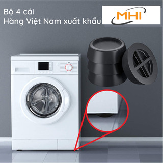 Bộ 4 chân kê cao su T-Store xuất khẩu - Chân đế chống rung, chống ồn máy giặt, máy sấy
