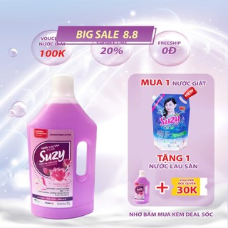 Nước lau sàn nhà SUZY 1L - thành phần HỮU CƠ, chất lượng NHẬT BẢN