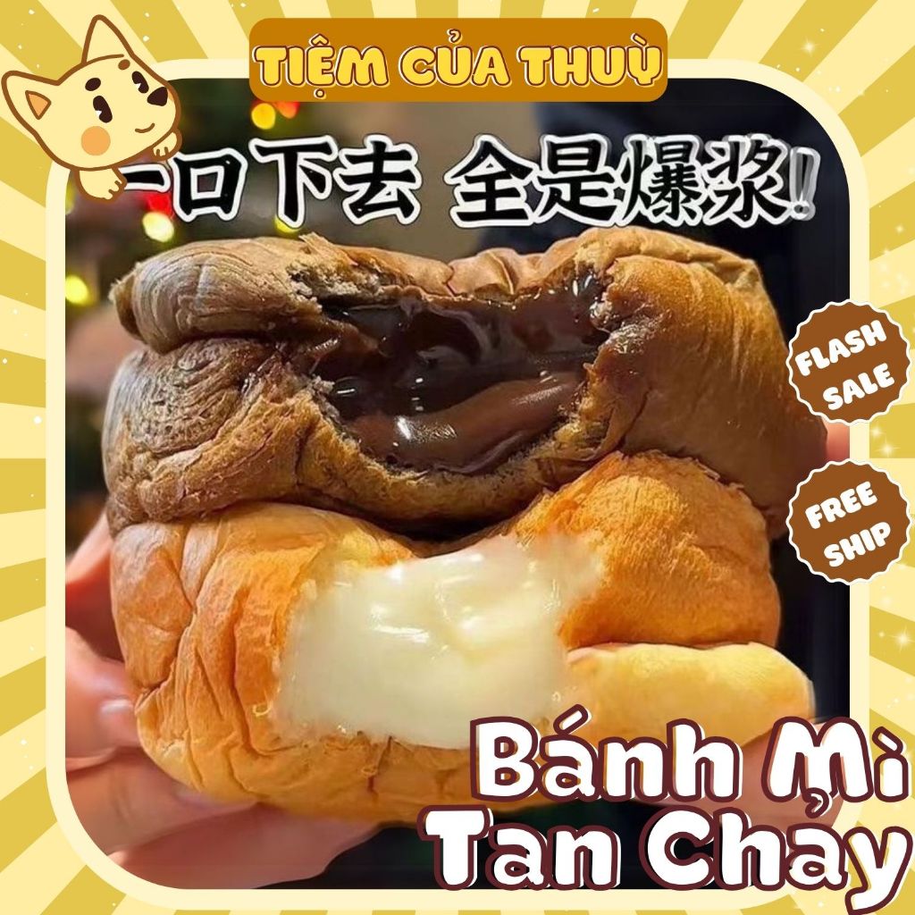 Bánh Mì Socola Sữa Chua Nhân Chảy, Bánh Mì Siêu Mềm Nhân Socola Lava, Bánh Mì Sữa Chua Nhân Chảy