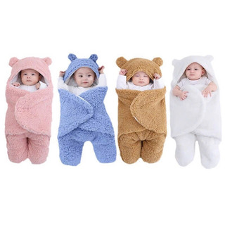 Chăn Ủ Em Bé Mùa Lạnh - túi ngủ mùa đông chất lông cừu dày ấm 0-4 tháng