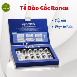 Tế Bào Gốc Ronas Stem Cell Solution Hàn Quốc Trắng Da, Phục Hồi Da Cho Spa Hộp 10 Lọ 5ml
