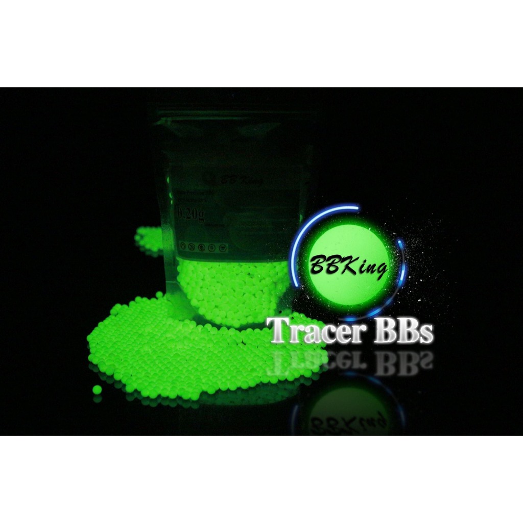 [BBTracer Xanh] Hạt nhựa trang trí dạ quang 6mm BB Goldenball & BBKing cao cấp - Bi nhựa Tracer Gold