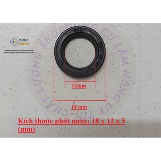 Combo 1 bộ 3 cái phớt nước 18X12X5MM máy rửa xe cao áp