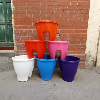 Chậu kẹp lan can trồng hoa trồng rau cho thành lan can 6cm màu ngẫu nhiên