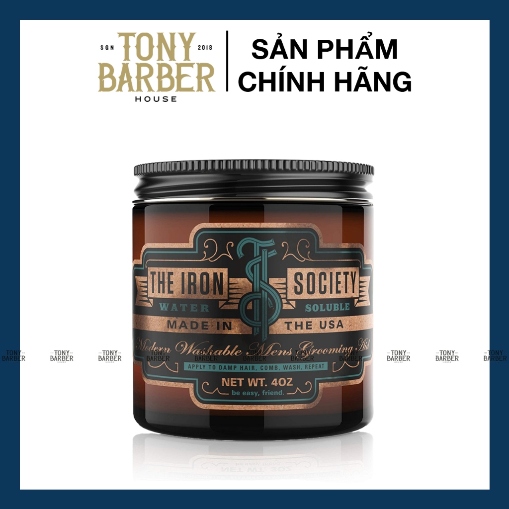 Pomade tạo kiểu tóc The Iron Society Water Soluble 110ml