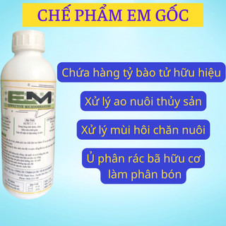[SRMAR4574-Giảm 50% tối đa 20K đơn từ 0Đ]Chế phẩm sinh học EM Gốc Dùng Trong Thủy Sản Nông Nghiệp Chai 1 Lit