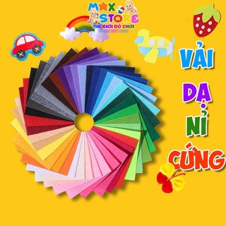 Vải dạ nỉ cứng khổ 90x90cm làm đồ thủ công handmade