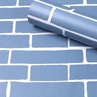 [Khuyến Mãi] 10m Giấy dán tường Gạch xanh có sẵn keo khổ rộng 45cm