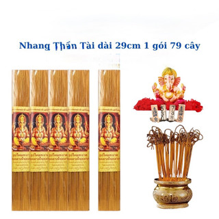 Nhang thần tài túi 79 cây. ít khói,cuốn tàn thu hút tài lộc
