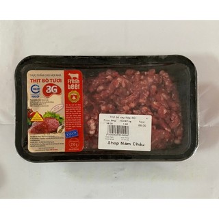 Thịt bò tươi xay 3g khay 250gr | bò tươi sạch 3g