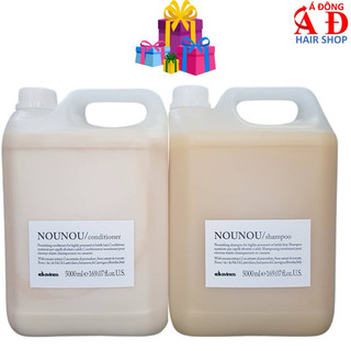 Cặp dầu gội xả davines nounou phục hồi suôn mượt italy 5000ml*2