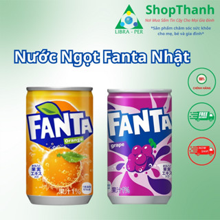Nước Ngọt Fanta Nhật Bản Vi Nho, Vị Cam -  Dung Tích  Lon 160 ml