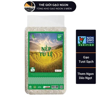 Gạo nếp nương Tú lệ VJA hảo hạng túi 1kg - Giá Sỉ, Date mới, Bao bì mới