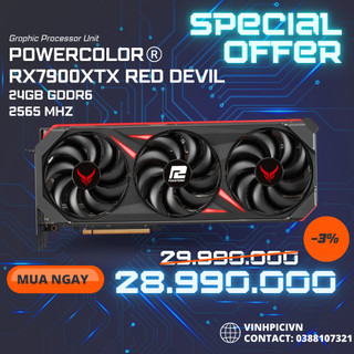 Card màn hình powercolor rx 7900xtx red devil