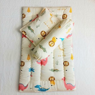 Bộ nệm gối trẻ em 3 món, combo nệm gối cho bé đi nhà trẻ Kimhome 1 đến 8 tuổi.
