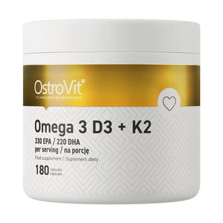 Hỗ trợ sức khỏe tim mạch, xương khớp ostrovit omega 3 d3 + k2 - whey tốt