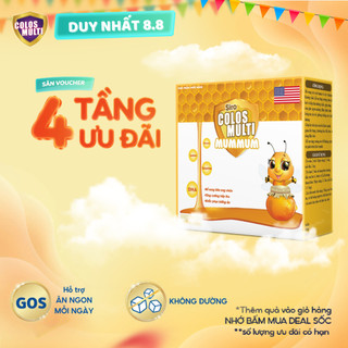 Siro Colosmulti MumMum hỗ trợ giúp trẻ ăn ngoan, tăng cường hấp thu (hộp 20 ống x 10ml)