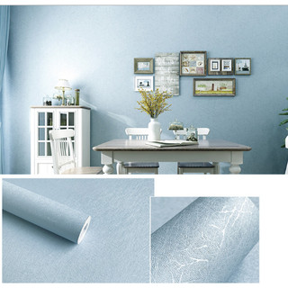 Giấy dán tường xanh có vân nhám khổ 10mx45cm