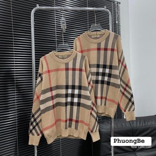 Áo cardigan len bbr form rộng unisex cao cấp_áo len bbr cổ tròn chuẩn hàng quảng châu hàng trend 2024