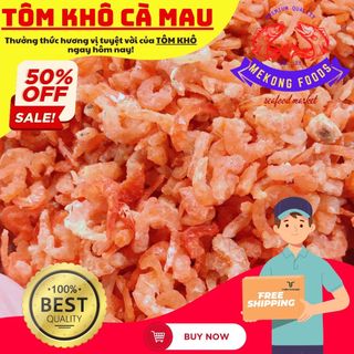 Tôm khô cà mau 500gr , loại bình dân , chuyên nấu canh , nấu nước dùng rất ngọt nước Thiên Tú Store