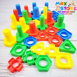 Túi đồ chơi lắp ráp ốc vít nhựa tongcai cho bé thực hành lắp ráp