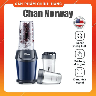 [CHÍNH HÃNG] Máy Xay Sinh Tố OLIVO MB1000 - 3 Cốc Linh Hoạt - Xay Đá Bào, Sinh Tố, Xay Khô - Công Suất 1000W 🇺🇸