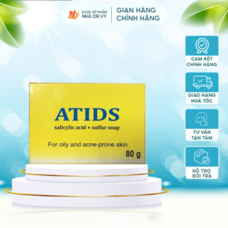 Atids 80g Xà Phòng Tắm Giảm Mụn Lưng, Ngực Giúp Cải Thiện Giúp Giảm Tiết Dầu Thừa Trên Da, Ngăn Ngừa Trứng Cá Tái Phát