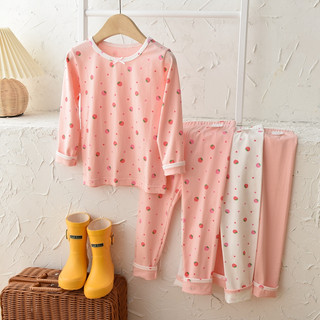 HÀNG CHÍNH HÃNG - Bộ đồ ngủ Cotton dài tay bé gái hãng MAM DAD KIDS (bé từ 9-34kg)