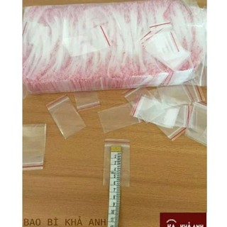 Túi zip nhỏ,miết mép , Túi Zip CHỈ đỏ - Túi zipper đựng thực phẩm chất lượng LOẠI 1 - BB KHẢ ANH