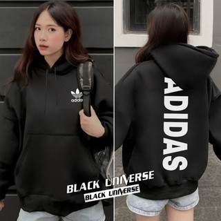 Áo Hoodie ADIA. in thẳng lưng BLACK UNIVERSE chất liệu nỉ bông cao cấp