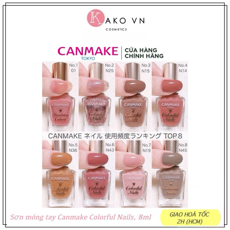 CANMAKE Sơn móng tay Colorful Nails nội địa Nhật
