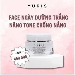 (Date 06/2025) Kem Dưỡng Trắng Da Mặt Nâng Tone Chống Nắng SPF 30+ Ban Ngày Nhật Bản Yuris Từ Vàng 24k