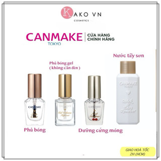 Sơn Bóng Canmake Top Coat và sơn bóng Gel Volume Top coat, tẩy sơn móng Canmake Nội Địa Nhật