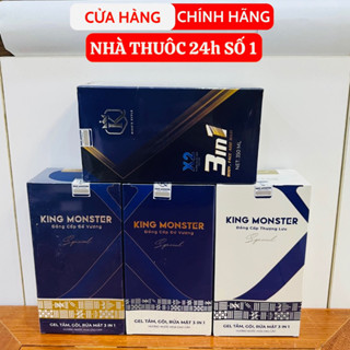 Combo King Monster - Sữa tắm gội hương nước hoa cao cấp KING MONSTER 3 in 1 350ml