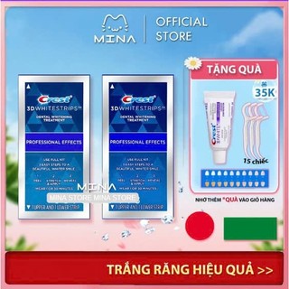 Miếng dán trắng răng Crest Professional CHÍNH HÃNG MỸ - Miếng dán Crest giúp hàm răng trắng sáng