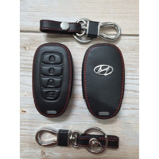 Bao Da Chìa Khóa Hyundai Accent 2021 - 2023 (Da Thật) Logo 3D