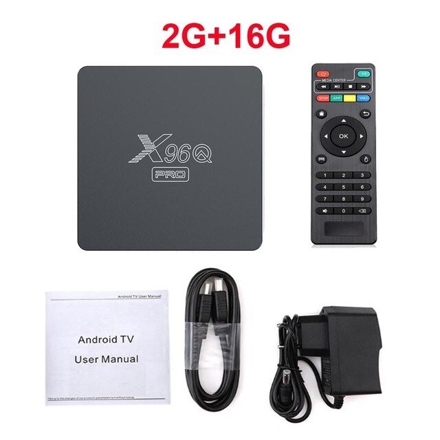 Android TV Box, X96q pro Ram 2GB- Rom 16Gb android 10.
