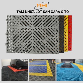 Vỉ Lót Sàn Nhựa Dẻo Chịu lực Cao Cấp Dành Cho Gara, Tiệm Rửa Xe, Tiệm Sửa Xe, Trung Tâm Chăm Sóc Xe