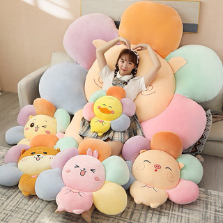 Thảm lông hình bông hoa gối ôm sofa nệm lót ghế, đệm tựa lưng phụ kiện trang trí nội thất phòng (Mã 03)