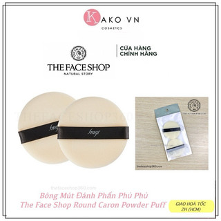 Bông Mút Đánh Phấn Phủ The Face Shop fmgt Round Caron Powder Puff