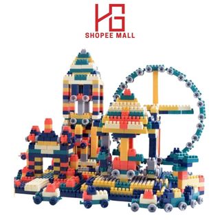 Bộ Đồ Chơi Lắp Ghép Xếp Hình 520 Chi Tiết Giúp Bé Phát Triển Trí Tuệ, Tăng Khả Năng Tư Duy Logic HGG