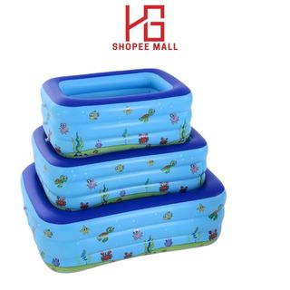 Bể Bơi Cho Bé Trong Nhà Thành Cao 3 Tầng, Đáy Chống Trượt Đa Dạng Kích Thước  HGG