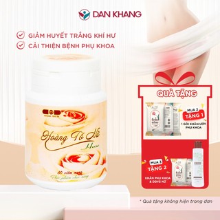 Hoàng Tố Nữ Dân Khang Hỗ Trợ Huyết Trắng, Phụ Khoa - Hủ 60 viên 300gram