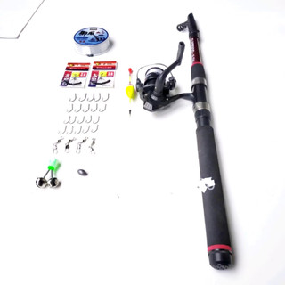 bộ cần câu cá shimano 2m1 kèm phụ kiện loại 05
