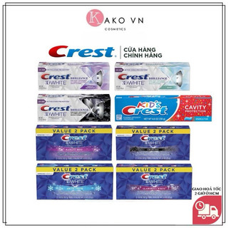 Kem đánh răng Crest 3D White Advanced Whitening Triple Whitening,158g
