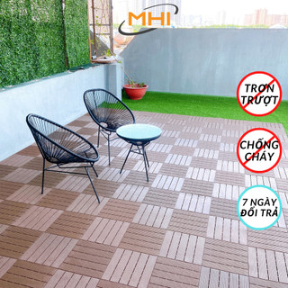 Combo3 Vỉ Nhựa Lót Sàn Ban Công Nguyên Khối. Tấm Gỗ Nhựa lót sàn  Ban Công, Nhà,Sân Vườn