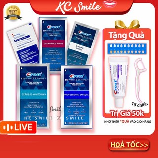 Set 7 gói - Miếng Dán Trắng Răng Crest 3D White CHÍNH HÃNG MỸ - Liệu trình 7 ngày trắng răng vượt trội