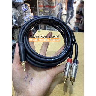 Dây tín hiệu 3,5 ra 2 hoa sen rca từ 1 mét đến 10 mét