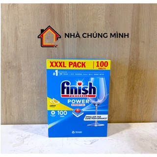 Viên Rửa Chén Bát Hương Chanh Finish Powerball Power Essential Lemon Sparkle siêu tiết kiệm